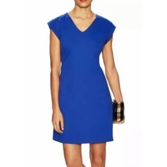 Kate Spade Blue Ponte A-Line Dress Sz. 8 - Picture 1 of 7